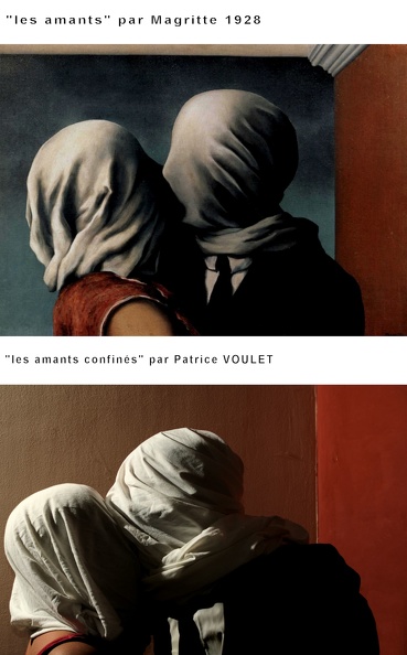 Patrick Voulet Les amants confines Magrittedyptique.jpg